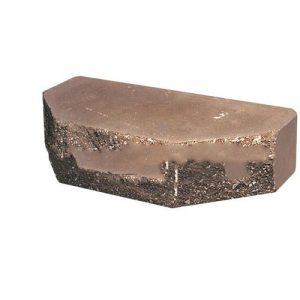 Кирпич облицовочный трапеция Т-2 коричневый скол скала 250*90*65мм М250кг/см2 полнотелый Судогодский