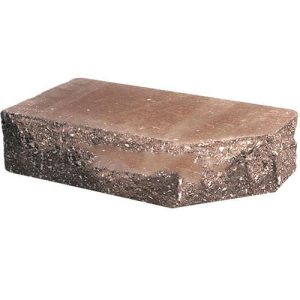 Кирпич облицовочный фигурный Ф-1 терракотовый скол скала 225*90*65мм М250кг/см2 полнотелый Судогодский