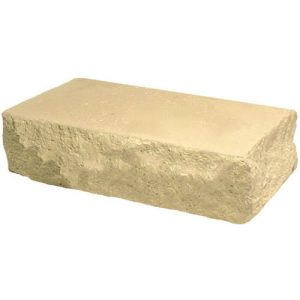 Кирпич облицовочный угловой слоновая кость скол скала 225*90*65мм М250кг/см2 полнотелый Судогодский