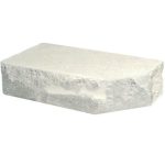 Кирпич облицовочный фигурный Ф-1 белый скол скала 225*90*65мм М250кг/см2 полнотелый Судогодский