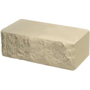 Кирпич облицовочный ложок слоновая кость скол скала 250*90*88мм М250кг/см2 полнотелый Судогодский