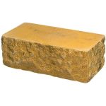 Кирпич облицовочный угловой желтый скол скала 225*90*88мм М250кг/см2 полнотелый Судогодский