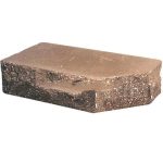 Кирпич облицовочный фигурный Ф-1 коричневый скол скала 225*90*65мм М250кг/см2 полнотелый Судогодский