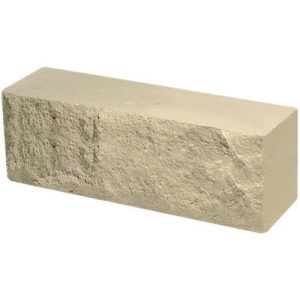 Кирпич облицовочный брусок слоновая кость скол скала 250*50*88мм М250кг/см2 полнотелый Судогодский