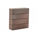 Кирпич клинкерный ЛСР темно-терракотовый флэш Брюгге гладкий M300, 250*85*65 мм