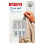 Клей моментальный КОНТАКТ гель 3х1г