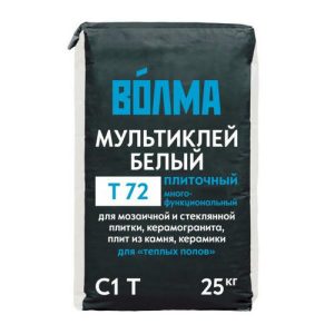 Клей плиточный Волма МультиКлей Белый, 25 кг