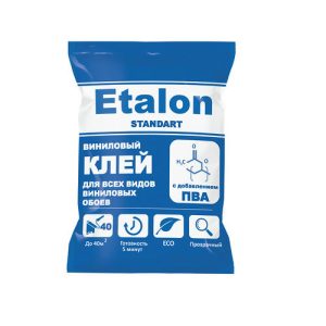Клей ETALON Standart для виниловых обоев 200 г
