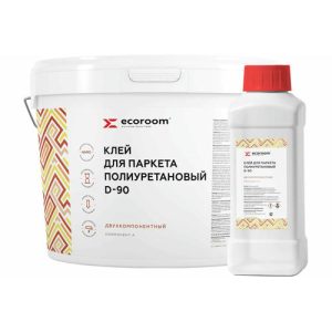 Клей ECOROOM D-90 2 К для паркета 9 кг+1 кг