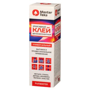 Клей эпоксидный MASTERTEKS PM двухкомпонентный универсальный 140гр прозрачный