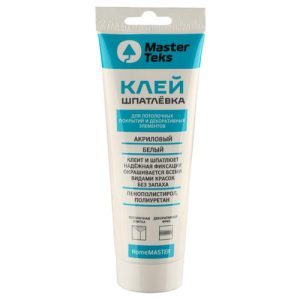 Клей-шпатлевка MASTERTEKS для пенополистирола туба 0,4кг белый