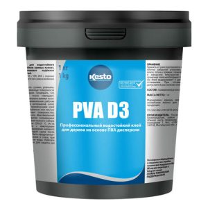 Клей ПВА водостойкий KESTO PVA D3 Кестокол Д300 1кг