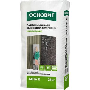 Клей для плитки Основит Максипликс АС16 Е высокоэластичный 25 кг