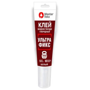 Клей монтажный MASTERTEKS PM жидкие гвозди Ультрафикс 120г белый