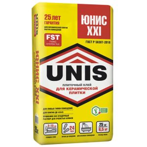 Клей для плитки Unis ХХI 25 кг