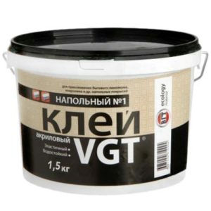 Клей акриловый VGT Напольный №1 Эконом 1,5 кг
