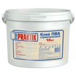 Клей ПВА Bergauf Praktik Строительный универсальный 10 кг