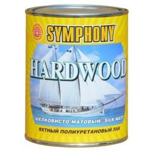 Лак яхтный Symphony Hardwood шелковисто-матовый 0,9 л