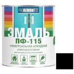 Эмаль Proremontt ПФ-115 черная 0,9 кг