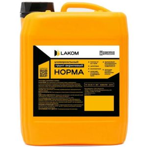 Грунтовка акриловая универсальная Lakom Норма 10 кг