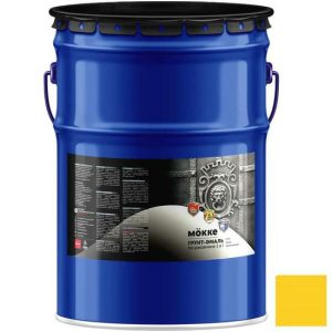 Грунт-эмаль алкидно-уретановая Mokke 01802 3 в 1 желтая 20 кг