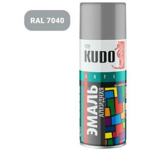 Эмаль аэрозольная KUDO 1018 универсальная 520мл серая