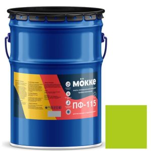 Эмаль алкидная профессиональная Mokke ПФ-115 салатовая 20 кг