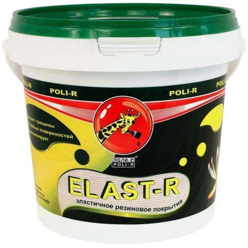 Краска эластичная Poli-R Elast-R (белая; RAL 9010), 1 кг