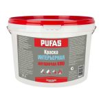 Краска интерьерная негорючая Pufas КМ0 светло-серая (10 л)