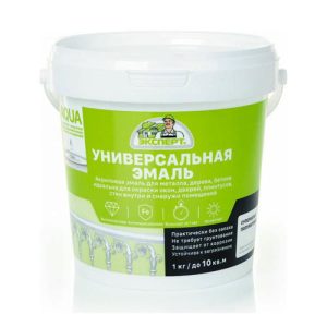 Эмаль акриловая полуматовая База А Эксперт 1кг