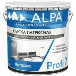 Краска латексная ALPA Profi 7 матовая белая (10л)