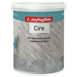 Краска лессирирующая для декоративных покрытий LIMPRESSION Cire матовая 2,5л