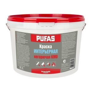 Краска интерьерная негорючая Pufas КМ0 NCS S 4000-N (10 л)