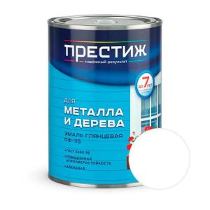 Эмаль ПРЕСТИЖ ПФ-115 Белый 0,9 кг
