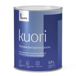 Краска атмосферостойкая TALATU Kuori База С фасадная 0,9 л бесцветная