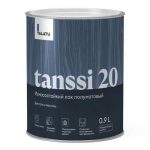 Лак полиуретановый TALATU Tanssi 20 для полов и лестниц п/матовый 0,9 л бесцветный