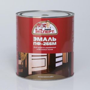 Эмаль ПФ-266М красно-коричневая Эксперт 2.7кг