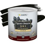 Грунт-эмаль Лакра 3 в 1 по ржавчине черная 1,7 кг