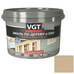 Эмаль по дереву VGT Профи кремовая 10 кг