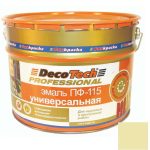 Эмаль универсальная DecoTech Professional ПФ-115 бежевая под RAL1001 2,8 кг