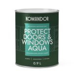 Эмаль KOMANDOR Protect Doors&Windows база А для окон 0,9 л белая