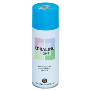 Краска аэрозольная CORALINO Light декоративная бирюзовый 520мл
