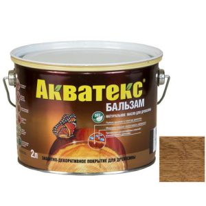 Бальзам масло для древесины Акватекс Тик 2 л