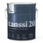 Лак полиуретановый TALATU Tanssi 20 для полов и лестниц п/матовый 4,5 л бесцветный