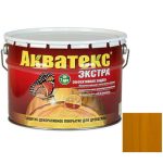 Покрытие алкидное защитно-декоративное для древесины Акватекс Экстра полуглянцевое Дуб 3 л