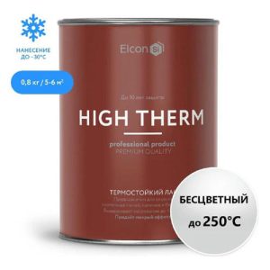 Лак термостойкий ELCON High Therm для печей и каминов 0,7кг