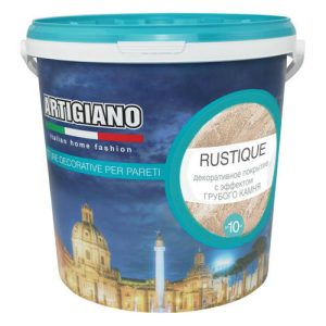 Краска декоративная ARTIGIANO Rustique 7,5л белая