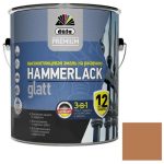 Эмаль на ржавчину молотковая Dufa Premium Hammerlack 3-в-1 коричневая 2,5 л