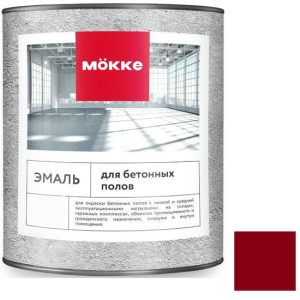 Эмаль акриловая для бетонных полов Mокке 10219 красно-коричневая 2,7 кг