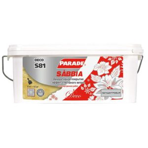 Покрытие декоративное PARADE Deco S81 sabbia перламутровое 5кг